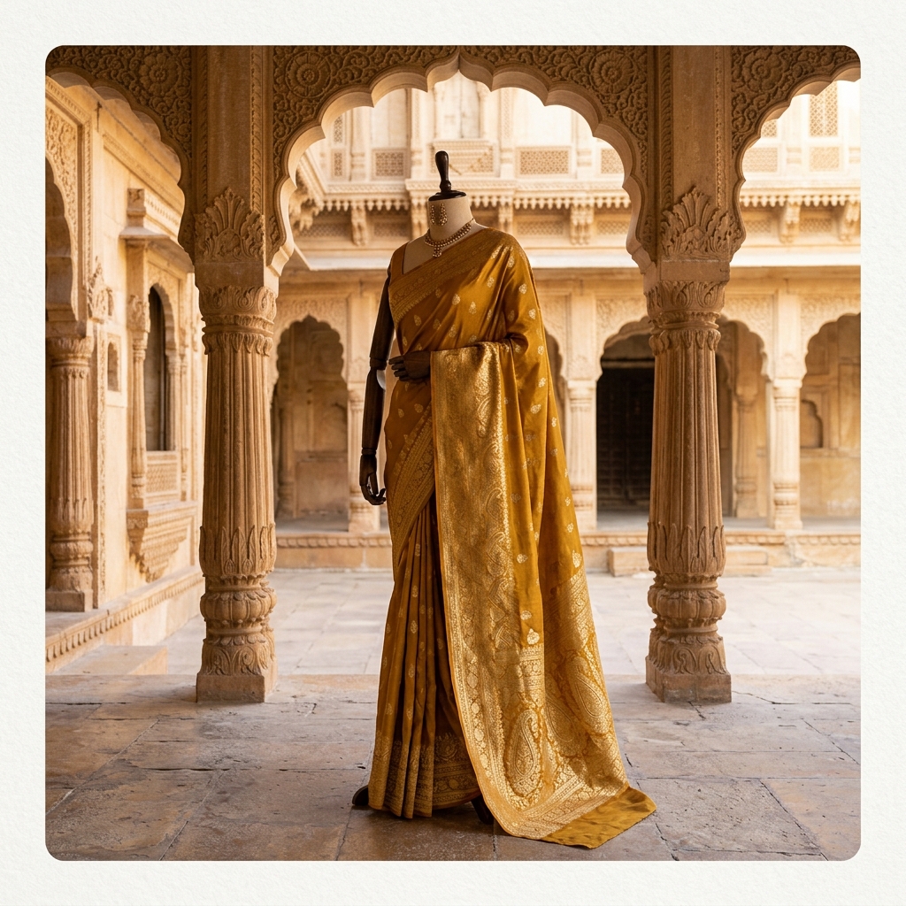 Rajkot Patola Drape